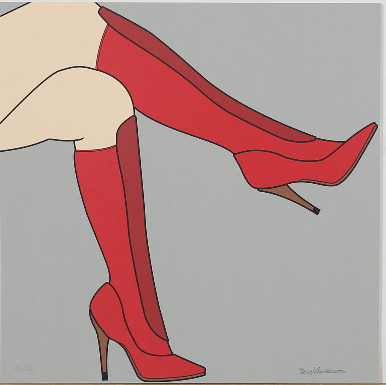 BENGT ANDERSSON. Modell. Serigrafi. Signerad. 23/25.