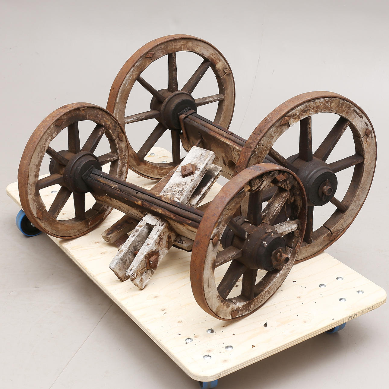 HJULAXLAR, trä/metall, allmoge.