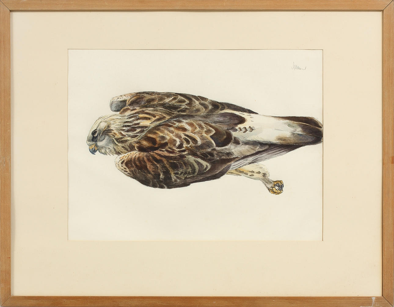 ALLAN ANDERSSON. Akvarell, signerad.