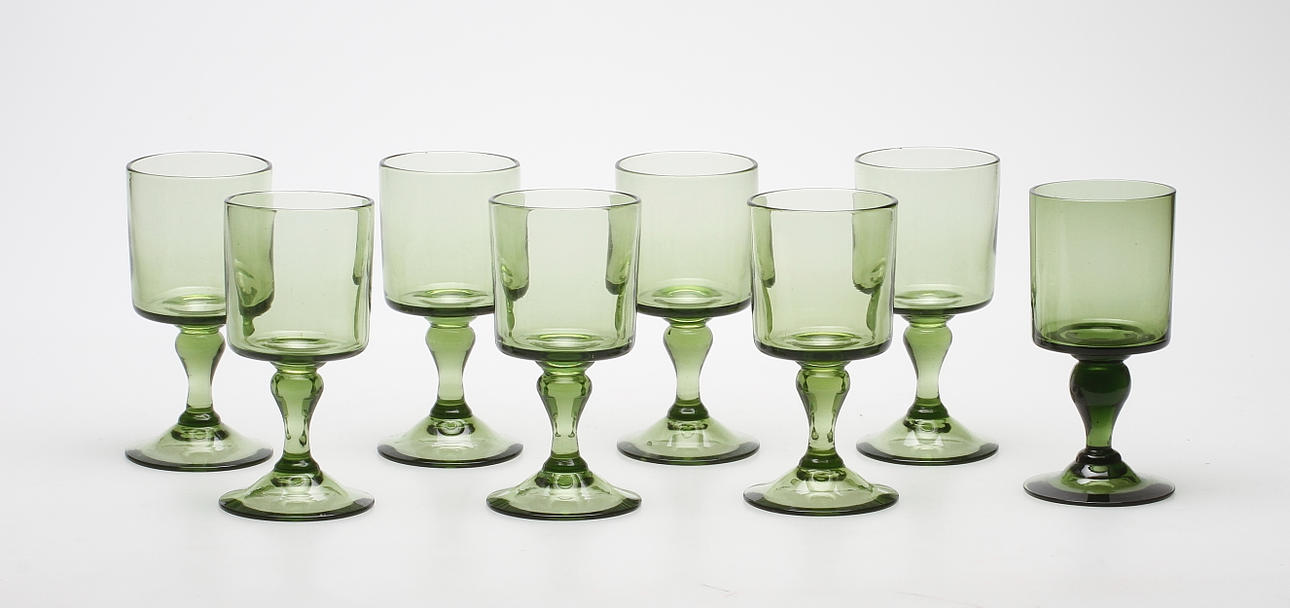 VINGLAS, 8 st, Hugo Gehlin, Gullaskruf.