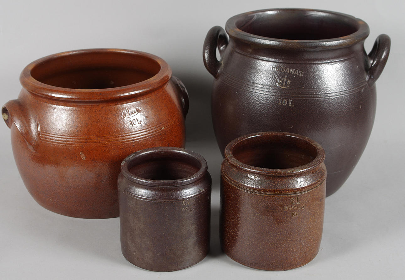 KRUS, 4 stycken, 3 Höganäs samt ett Raus.