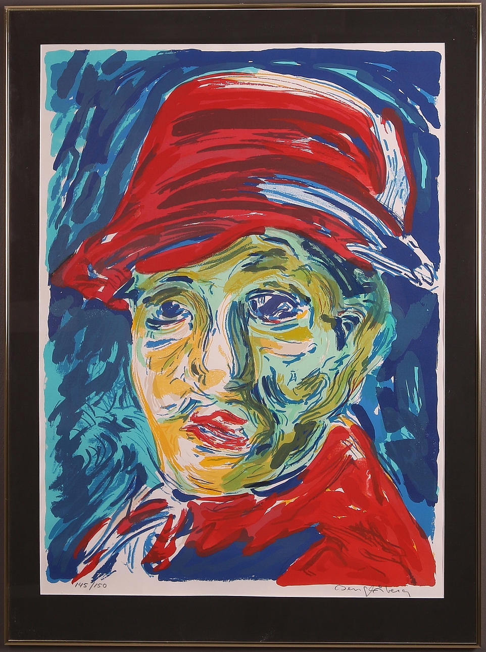 BENGT ÅBERG. Färglitografi, signerad och numrerad 145/150.