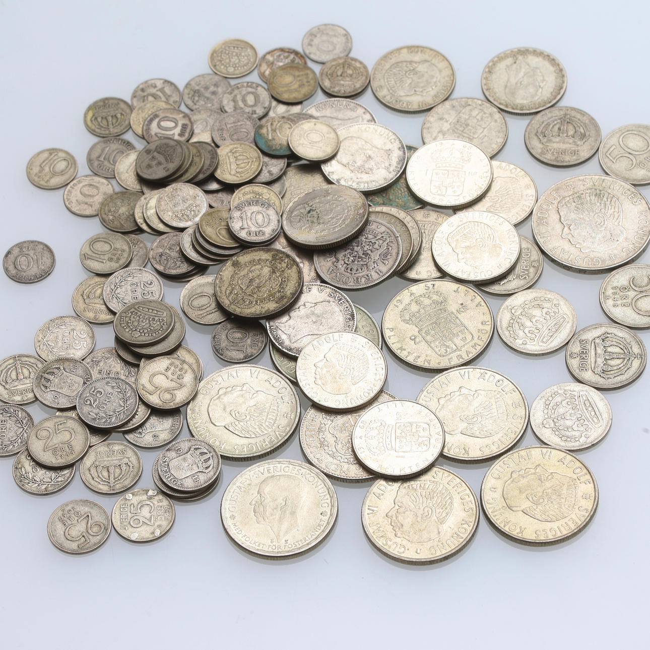 MYNT, 128 st, silver, 40-80%, ca 473 gram.