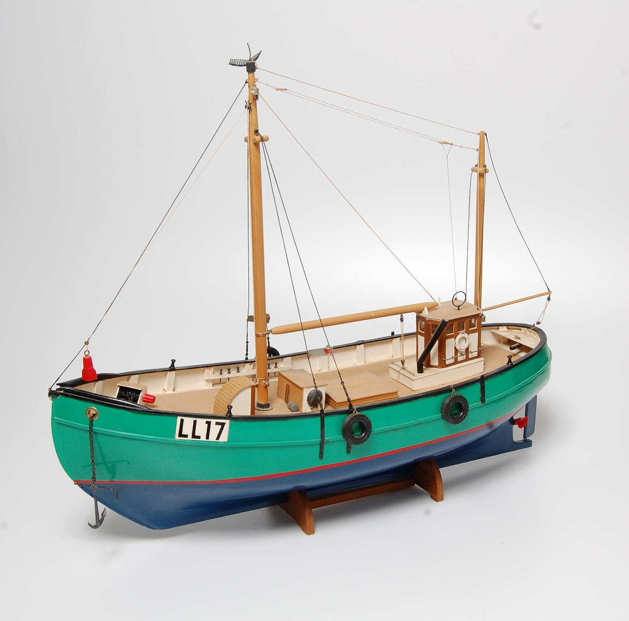 BÅTMODELL, av fiskeskuta, 1900-talets slut.