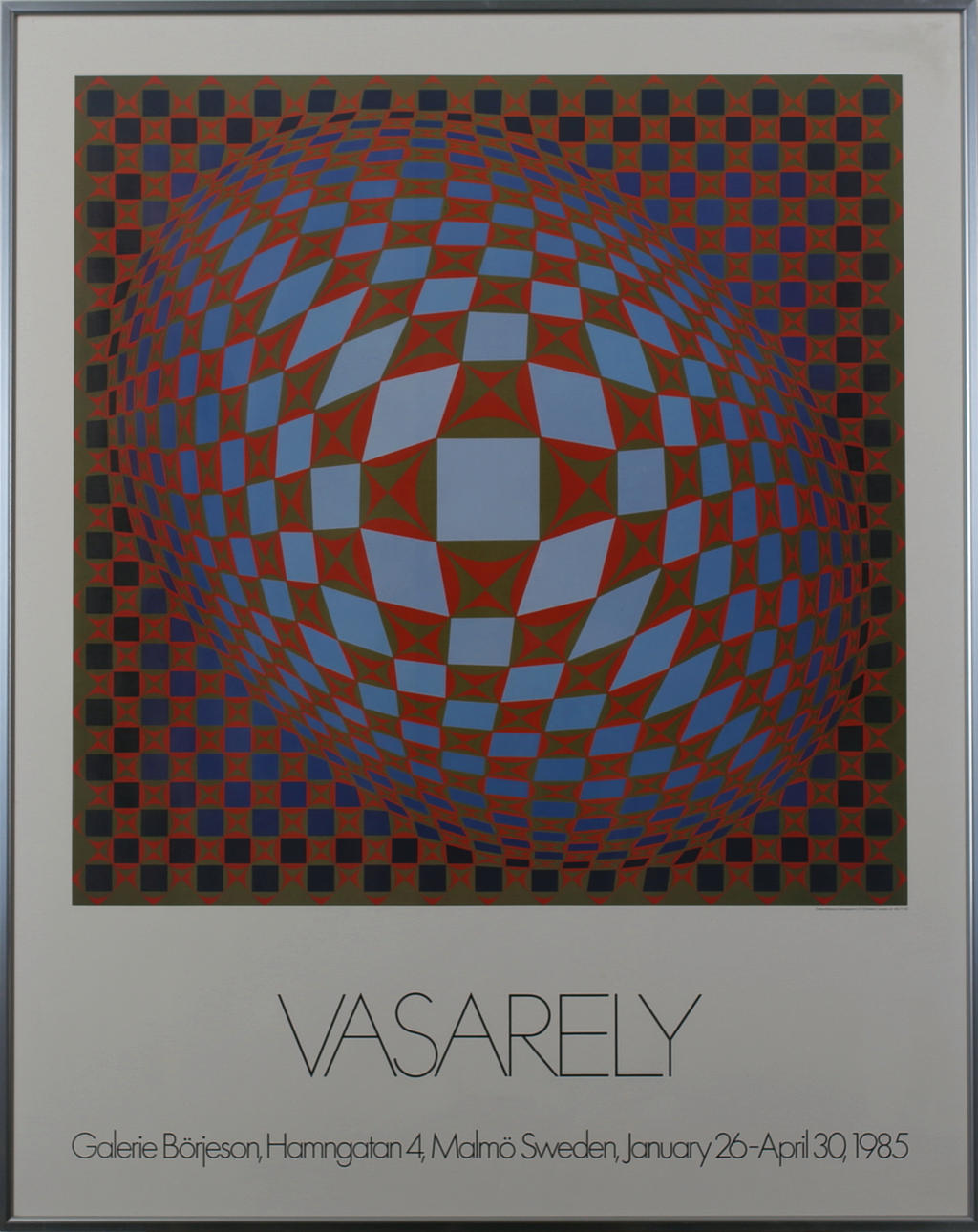 AFFISCH. Vasarely. Galleri Börjeson. Osignerad.