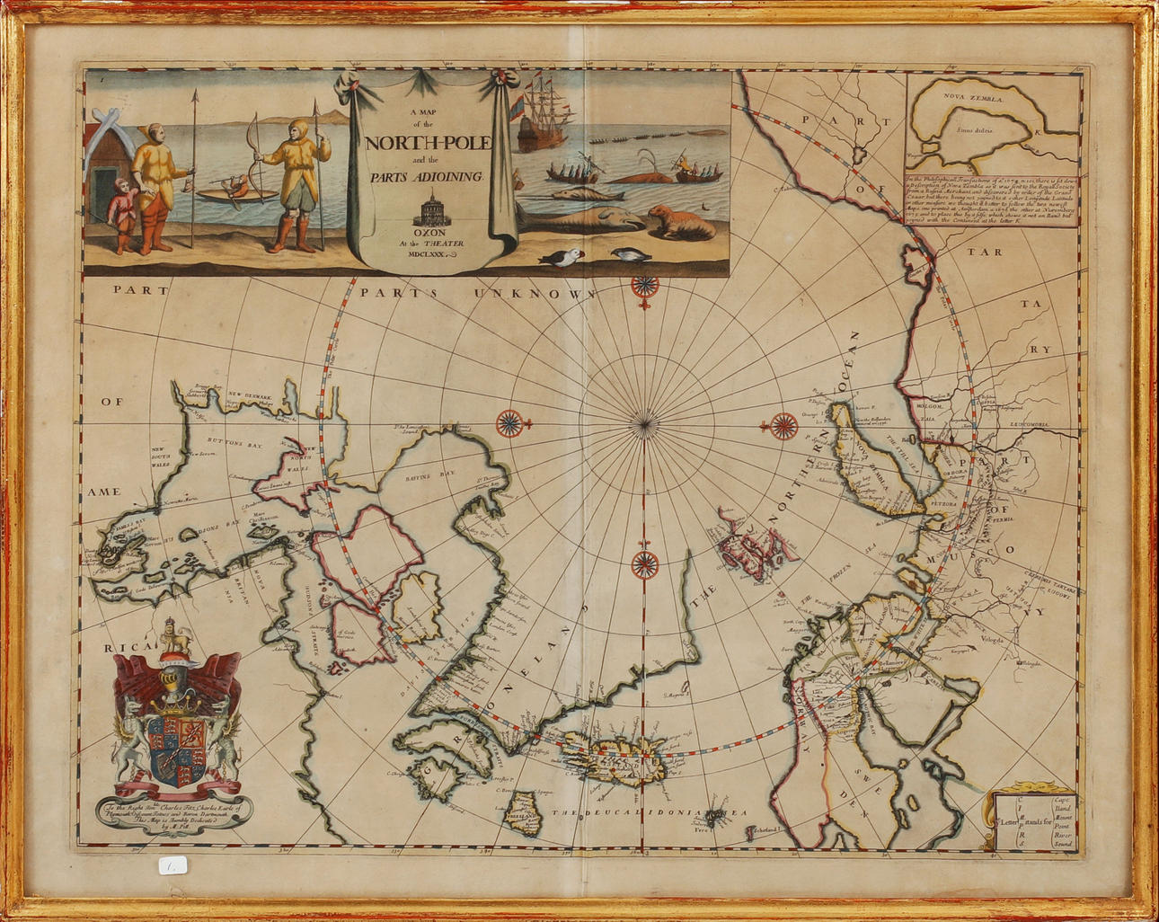 FRAMED MAP, Et kort over Nordpolen...