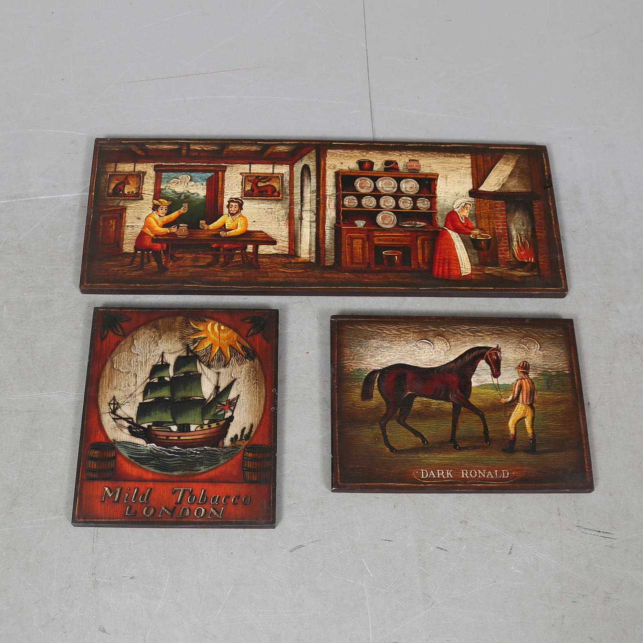 MALERIER, 3 stk, 1900/2000 tallet.