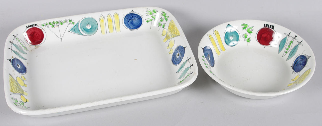 2 FORMAR, "Picknick", Marianne Westman, Rörstrand.