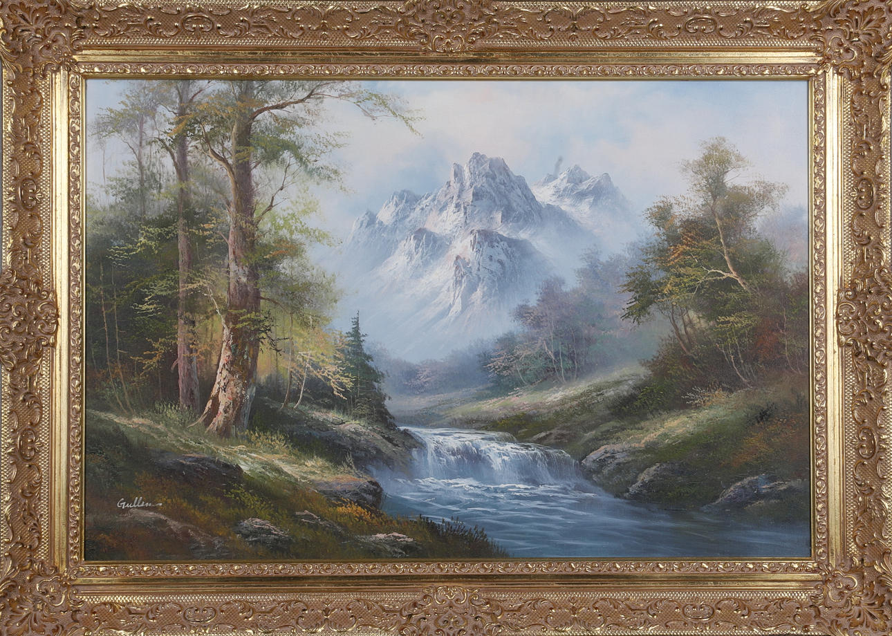 OIDENTIFIERAD KONSTNÄR. oil on canvas, signed Gullen.