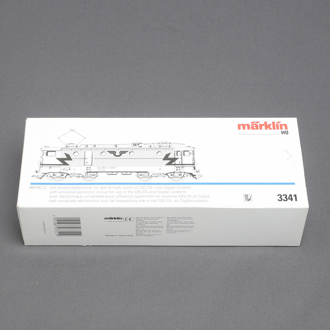 MÄRKLIN 3341 SJ:s Rc3 lok, originalkartong.
