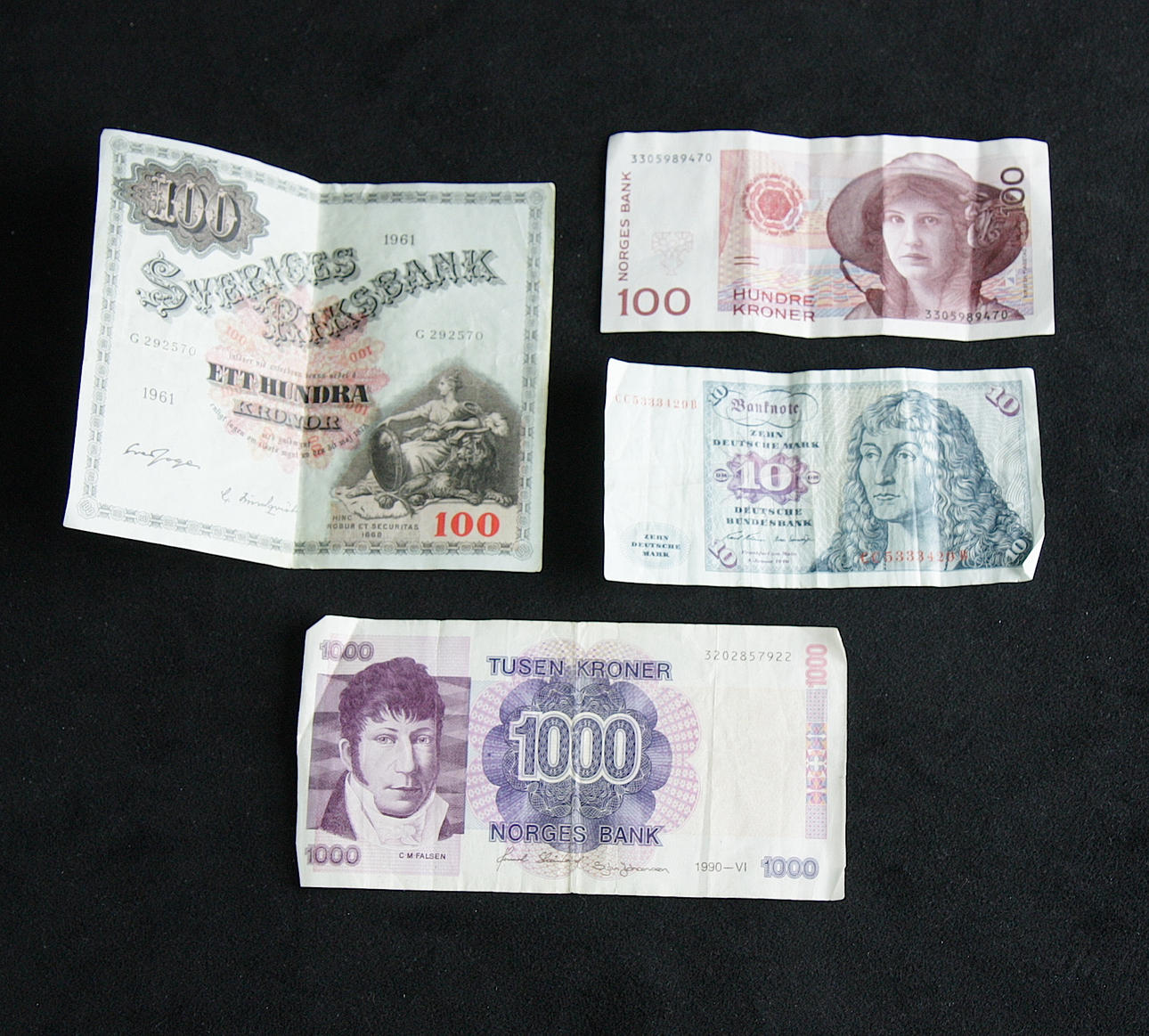 SEDLAR, Norge, Tyskland, Sverige.