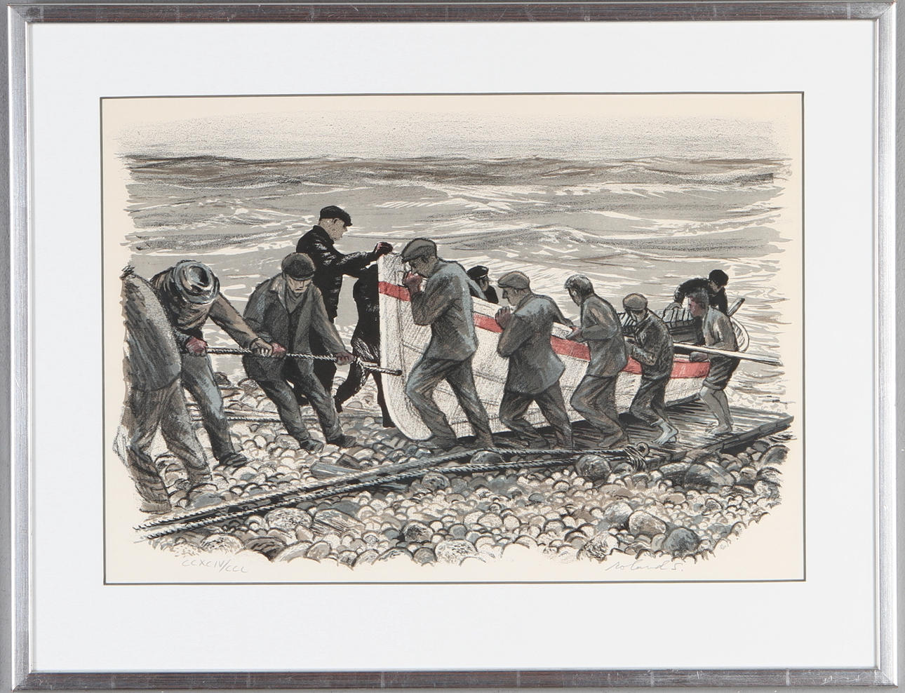 ROLAND SVENSSON. litografi, båtuppdragning, signerad och numrerad CCXCIV/CCC.