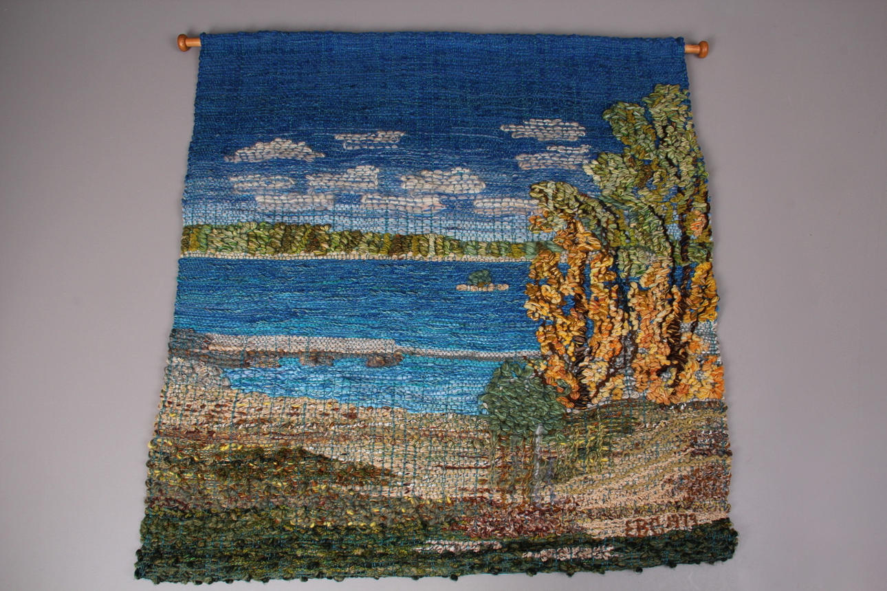 VÄGGVÄVNAD, "Septemberdag", Elin Bratt Corlin, Nyköping.