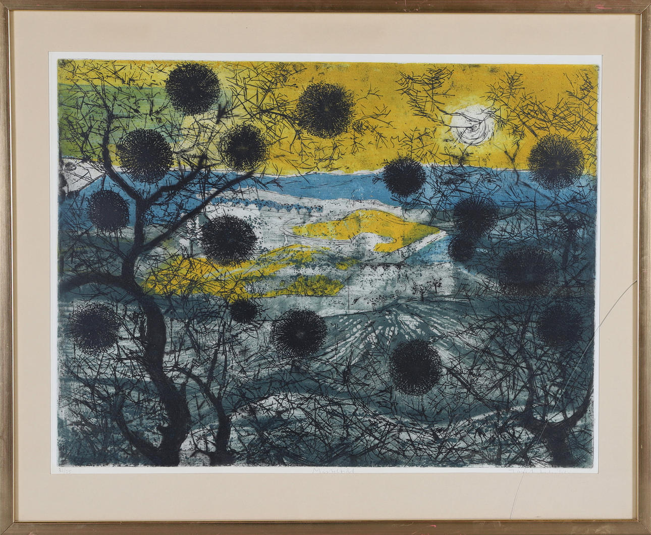 JOSEPH SCHIBLI. Color etching, signed and numbered.