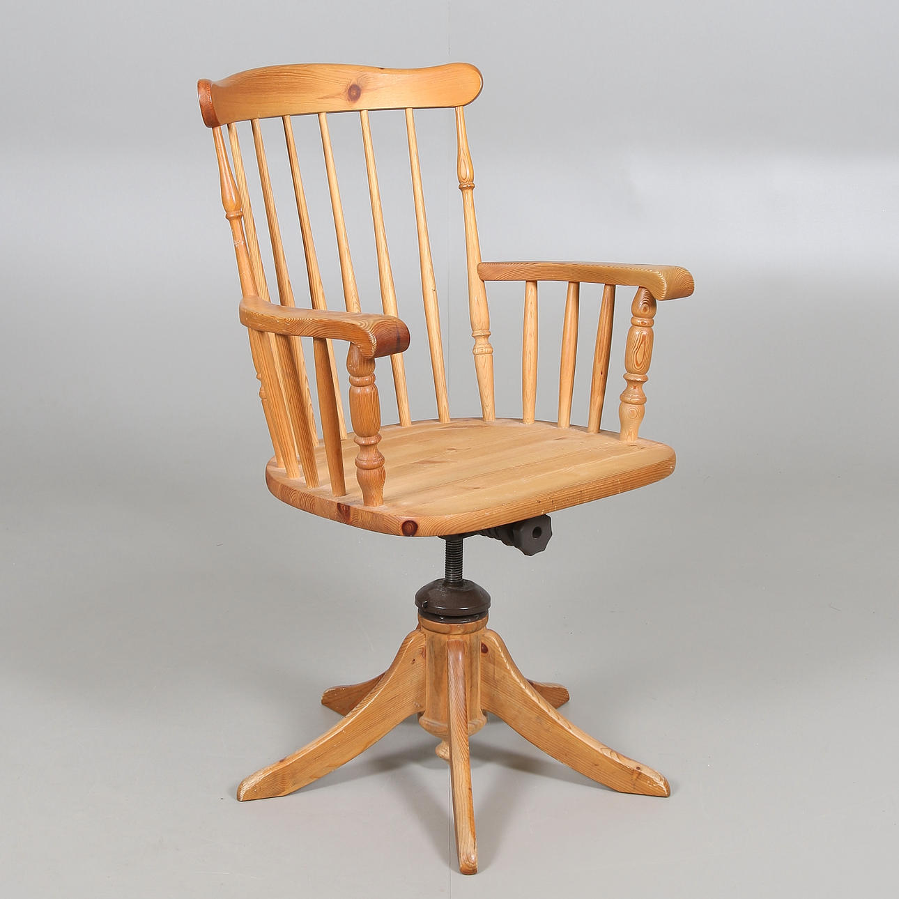 KONTORSSTOL, trä, snurrbar, 1900-tal.