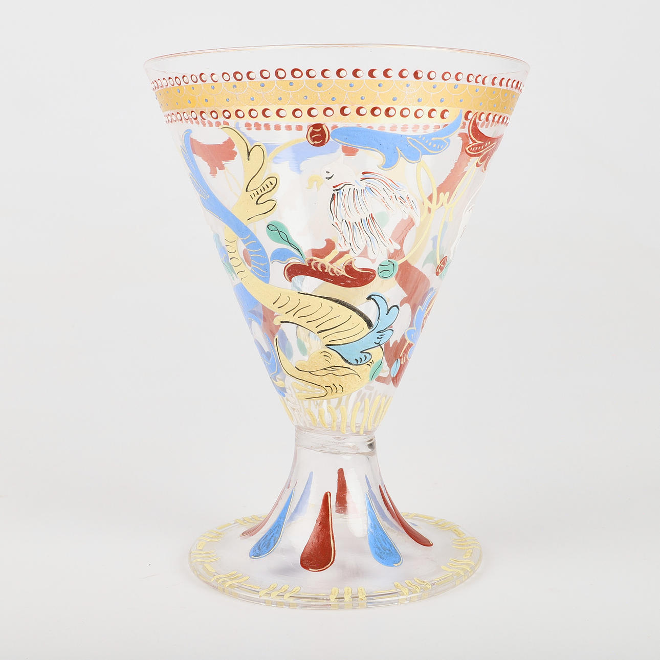 GOLF GLAS, bemaltes Glas, Murano.