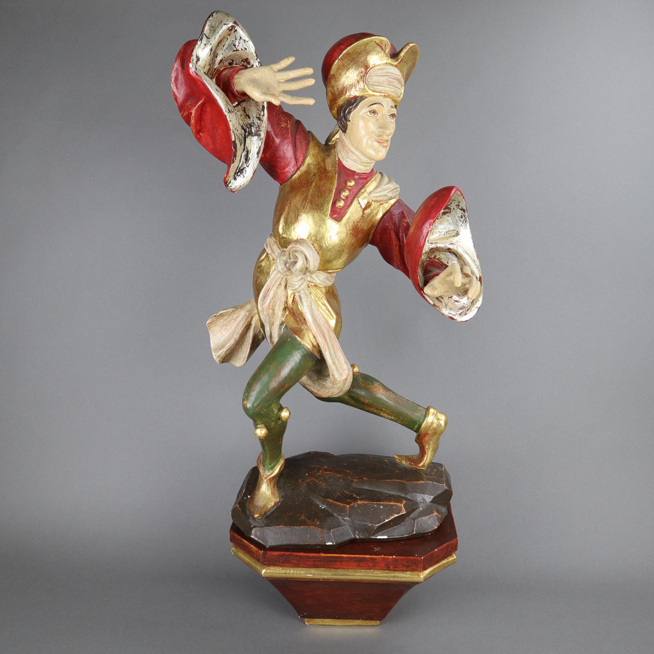 --Großer MORISKENTÄNZER "Prophet", Oberammergau, Holz.