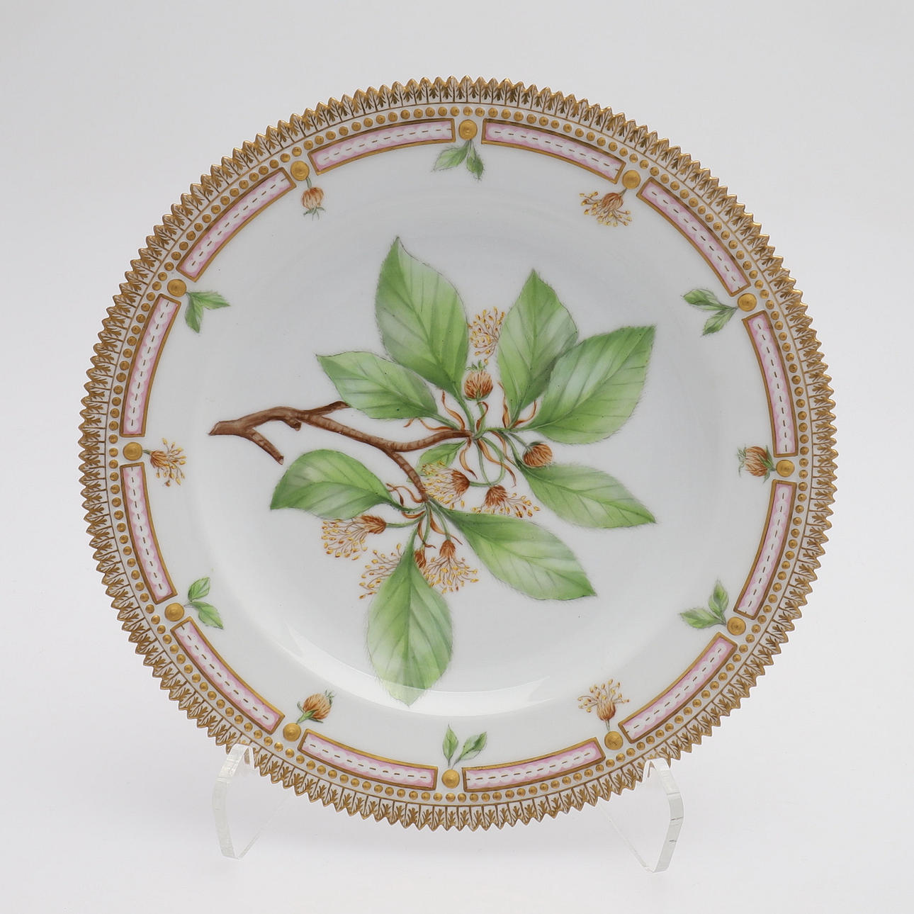 PLADE, FLORA DANICA, ROYAL COPENHAGEN.