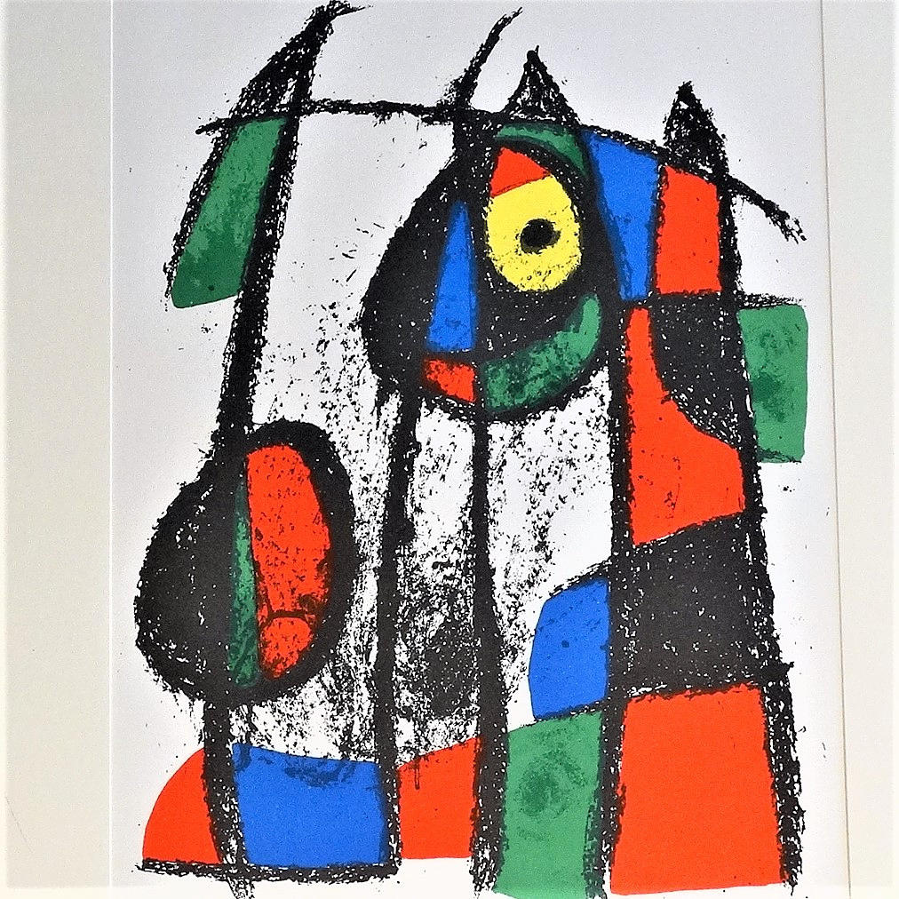 JOAN MIRO. Composition, lithograph, 1975.