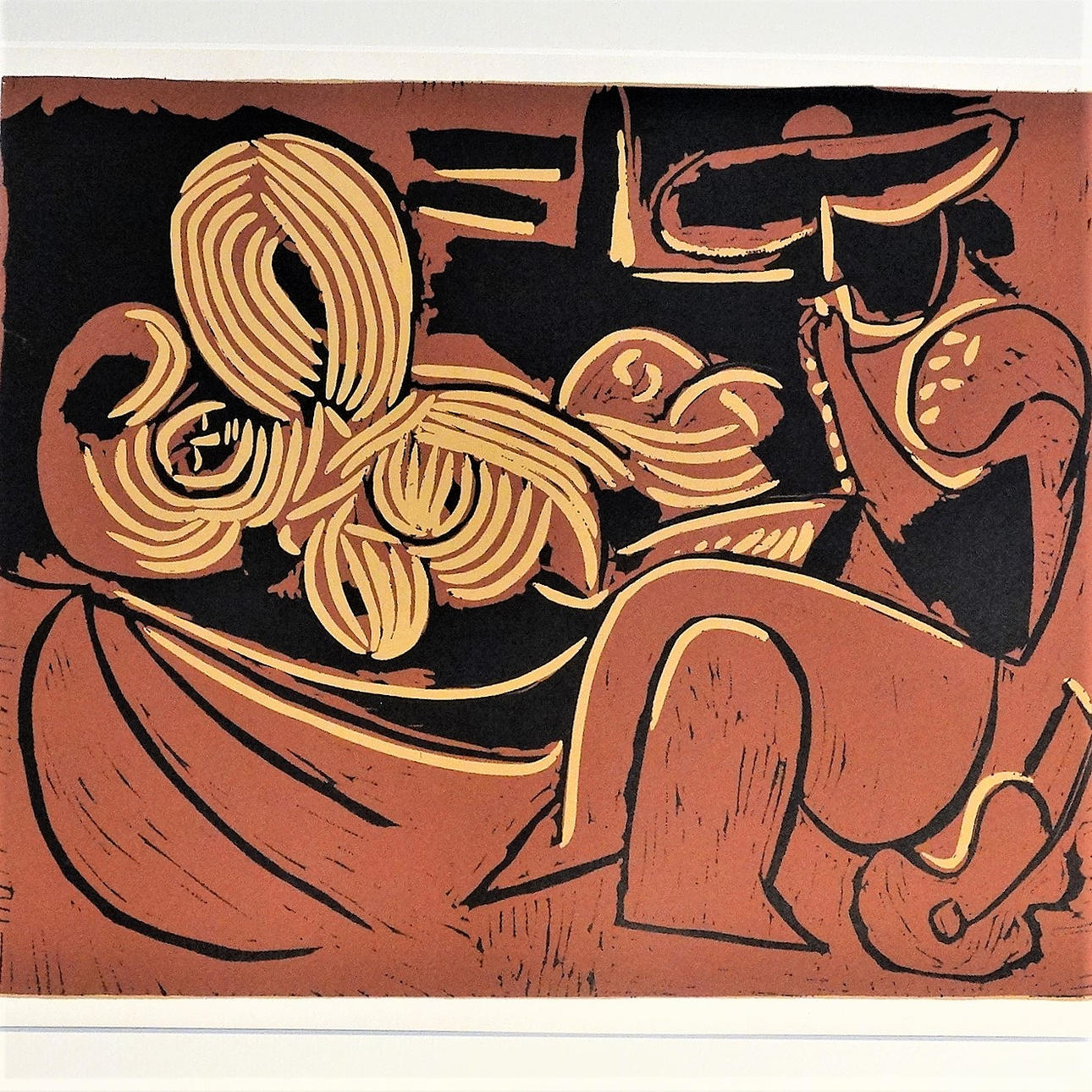 PABLO PICASSO. Linolschnitt, 1962.