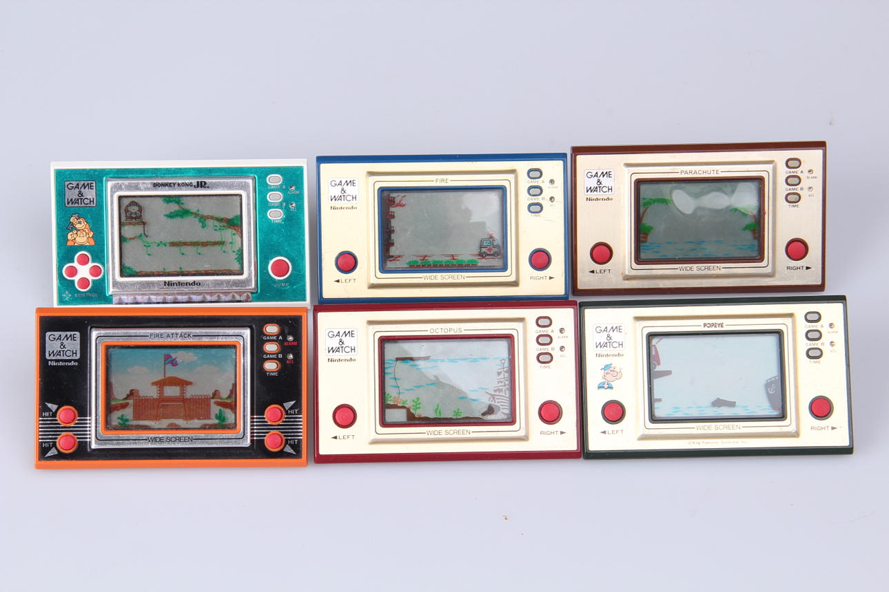 GAME AND WATCH, 6 st, Nintendo.