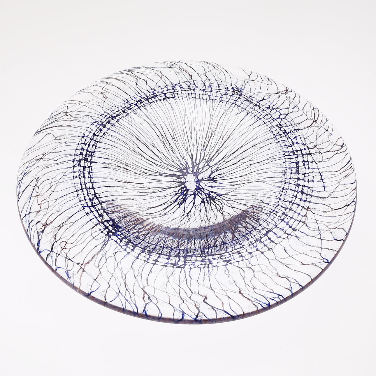 ELSA SÖDERBERG. Dish, glass, signed "H-torp - 67 E. Söderberg".