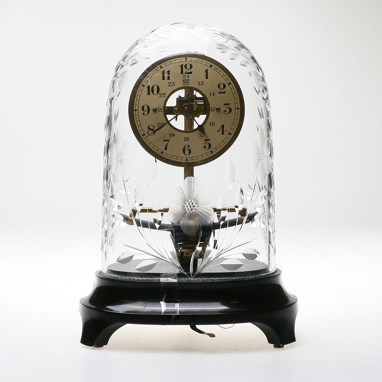 TABLE CLOCK, marked "BULLE PATENT", 1900s.