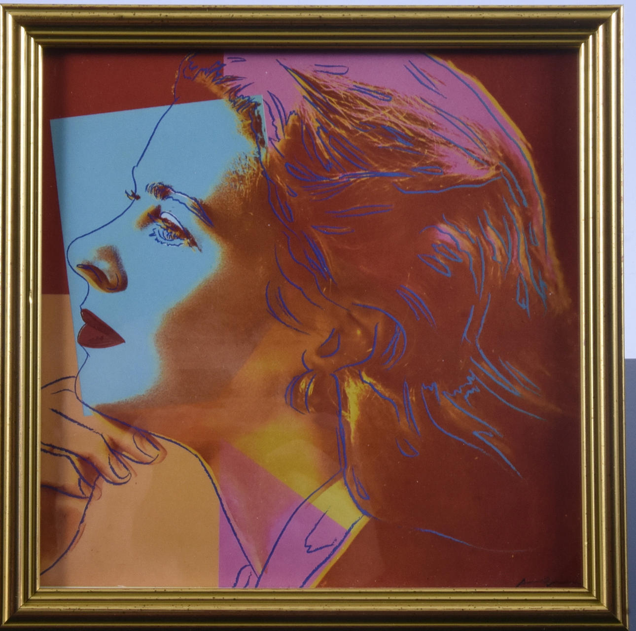 ANDY WARHOL. EFTER. Färgoffset, "Ingrid herself", 1983.