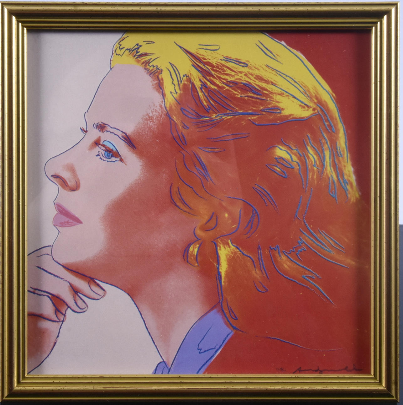 ANDY WARHOL. EFTER. Färgoffset, "Ingrid herself", 1983.