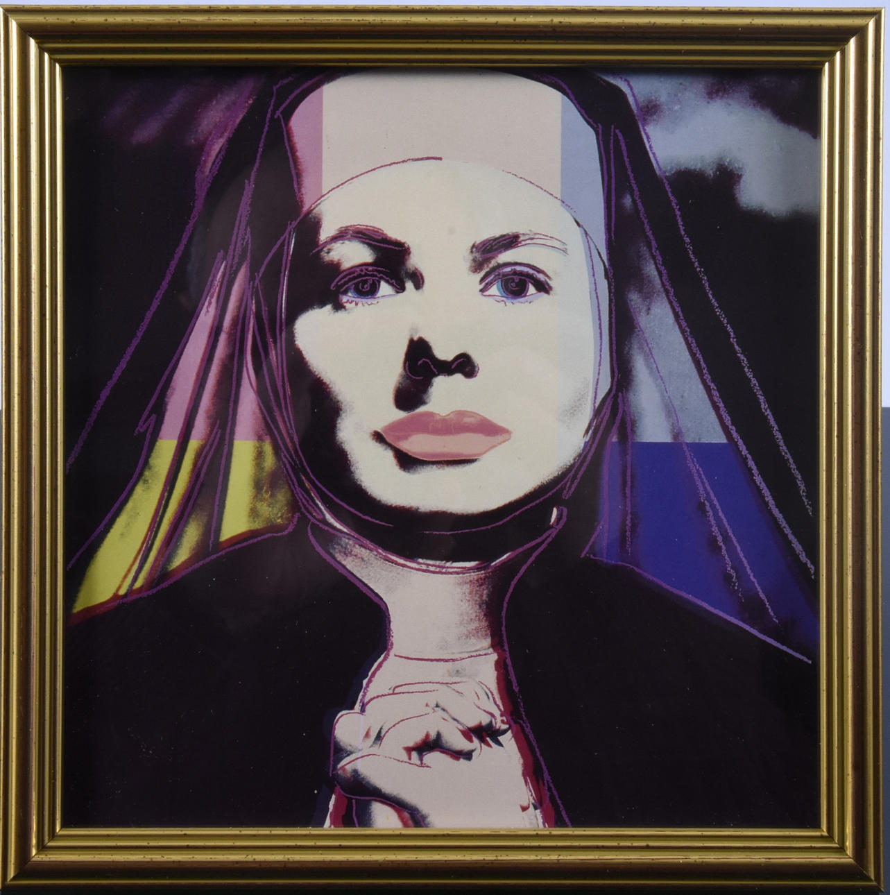 ANDY WARHOL. EFTER. Färgoffset, "Ingrid as the nun", 1983.
