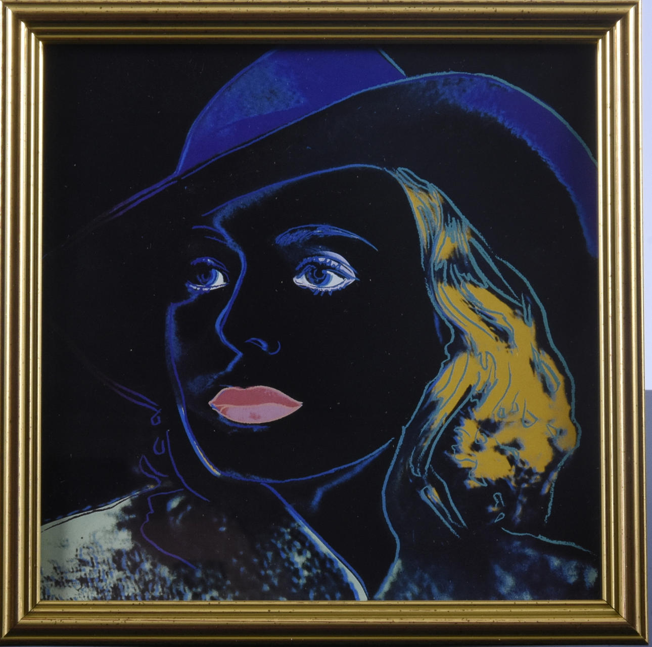 ANDY WARHOL. EFTER. Färgoffset, "Ingrid with hat", 1983.