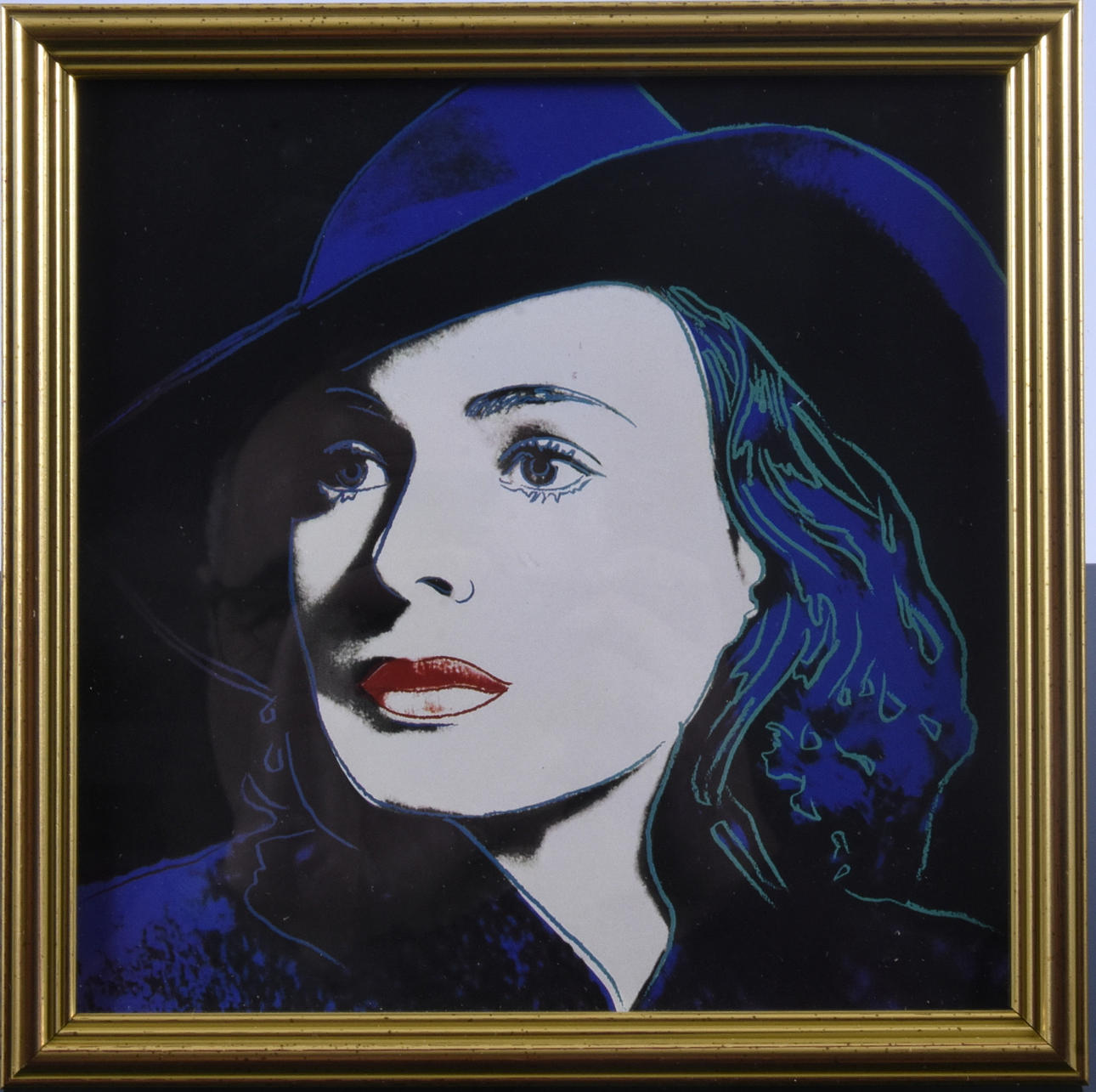 ANDY WARHOL. EFTER. Färgoffset, "Ingrid with hat", 1983.