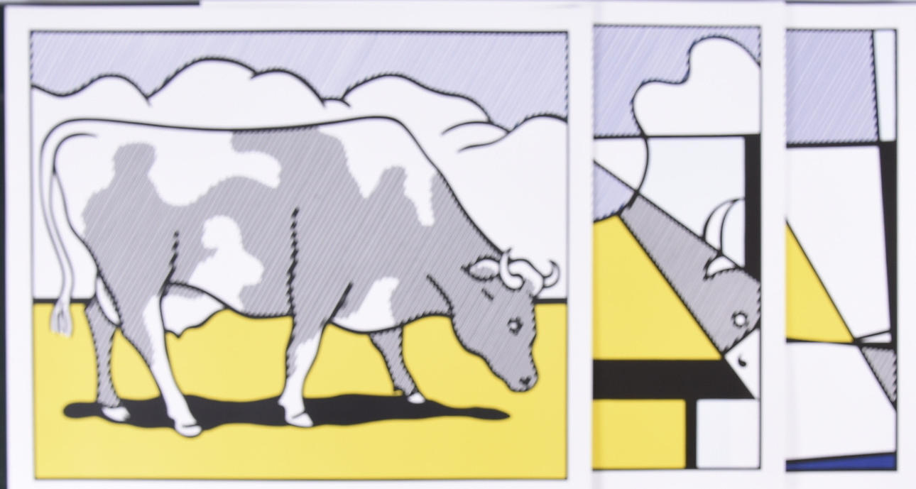 ROY LICHTENSTEIN. Efter. Färgoffset, triptyk.