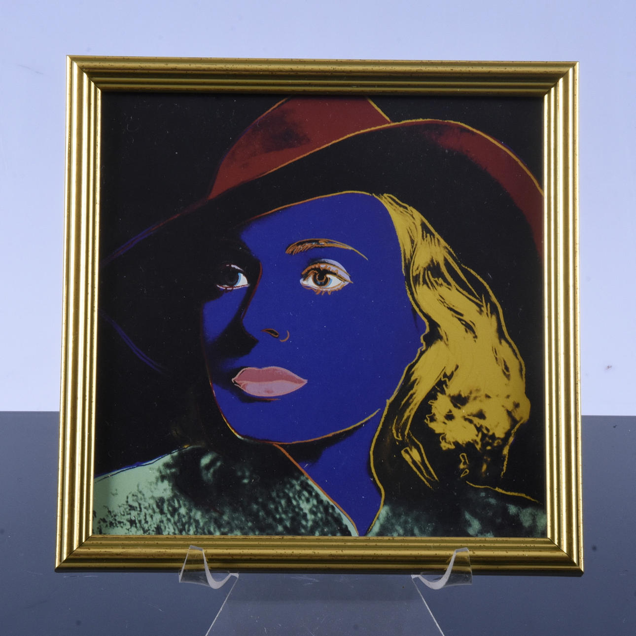 ANDY WARHOL. EFTER. Färgoffset, "Ingrid with hat", 1983.