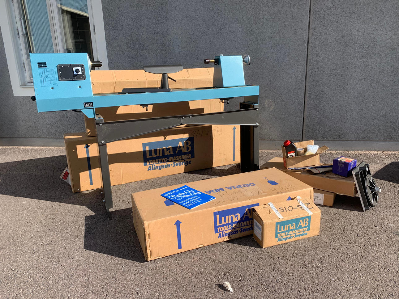 TRÆDREJEBænk, Luna SP 1000 med tilbehør.