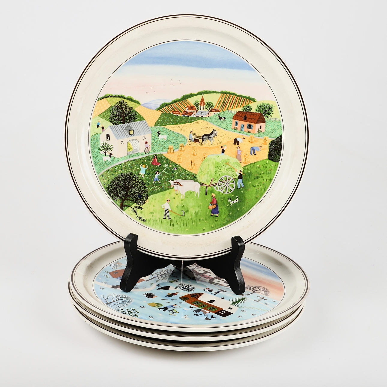 PLATES, 4 pieces, 