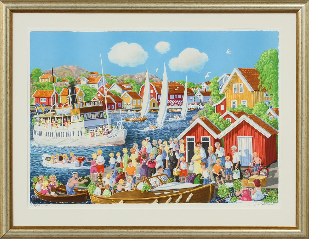 BERT HÅGE HÄVERÖ. Färglitografi, signerad och numrerad 287/360.