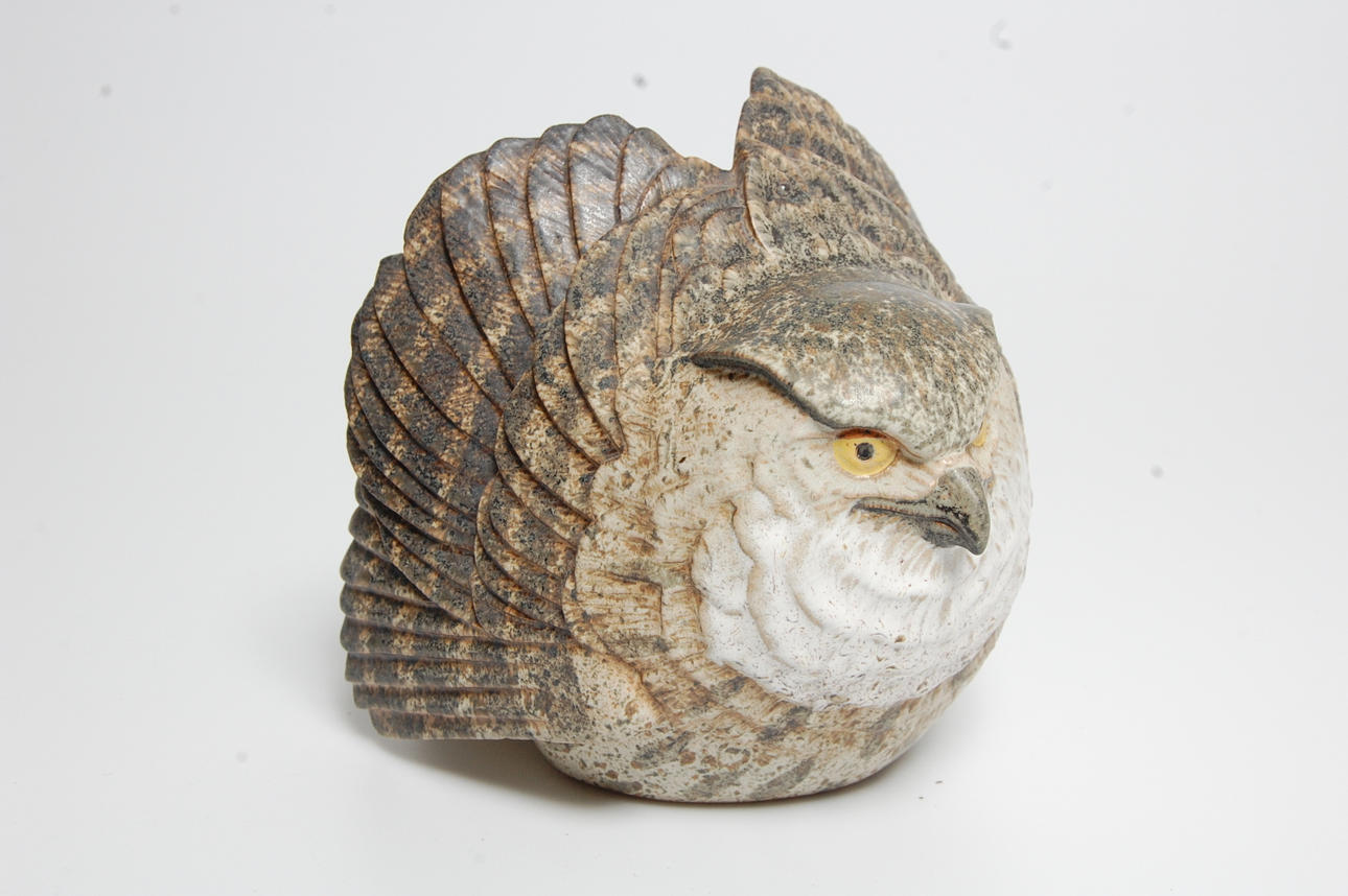 FIGURIN, Berguv, keramik, Paul Hoff, Gustavsberg.