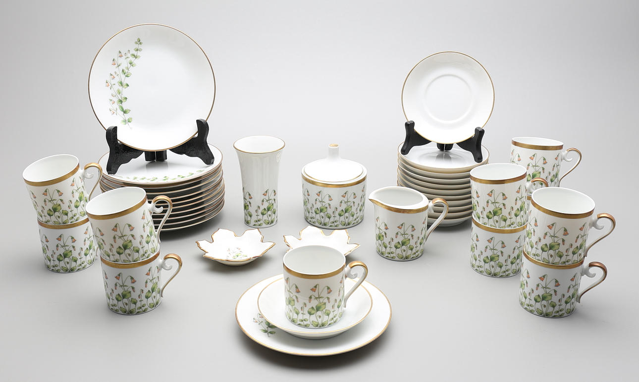 KAFFESERVIS, "Linnaea Borealis", Hackefors, 40 delar.