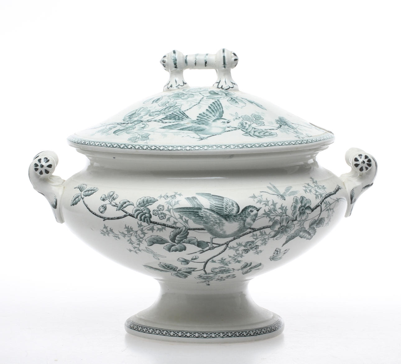 LOCKTERRIN, flintgods, "Wexiö" gustavsberg.