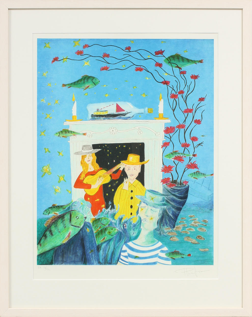 PLURA JONSSON. Färglitografi, signerad och numrerad EA IV/XL.