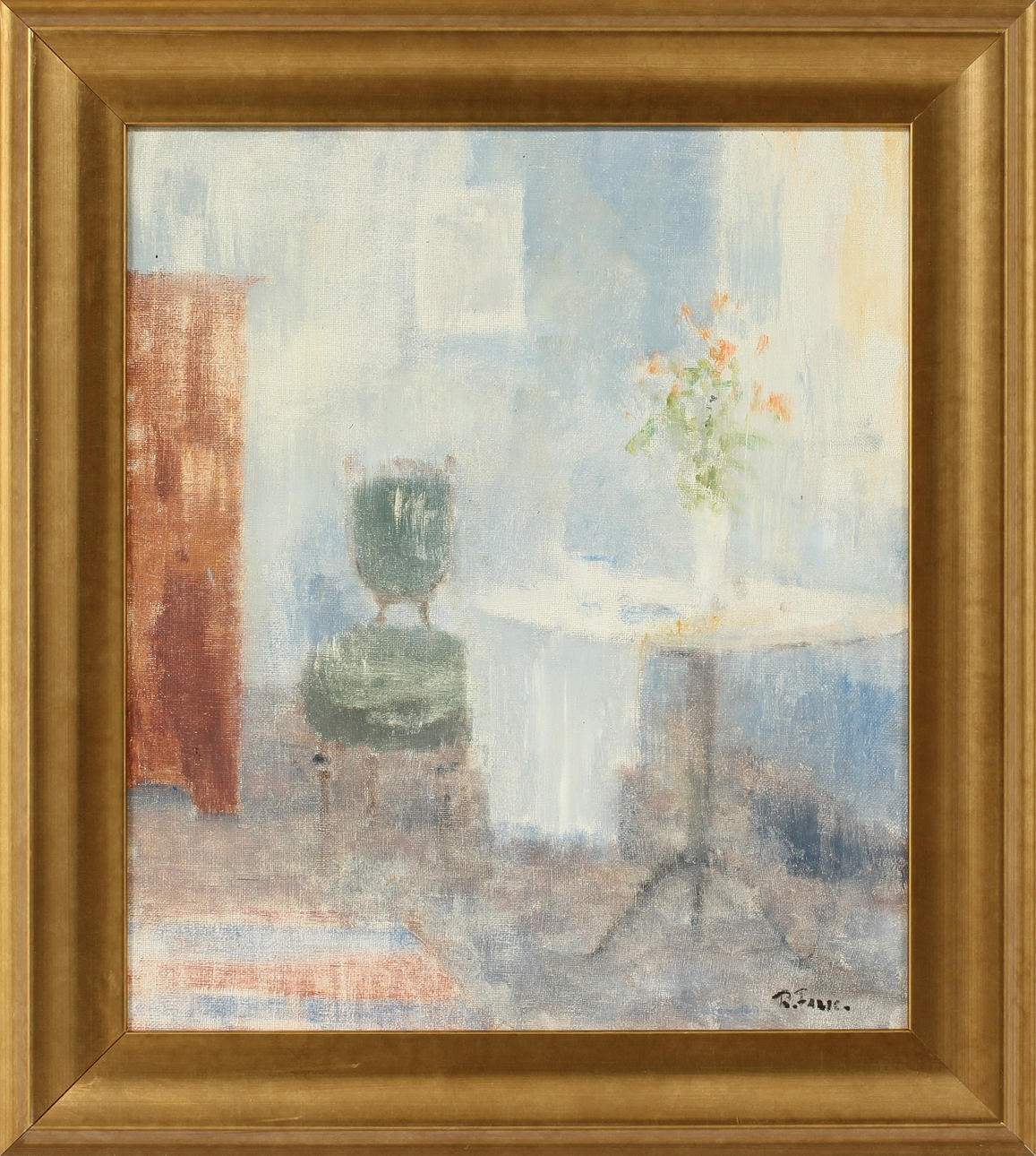 RAGNAR FALK. Olja på duk, signerad.