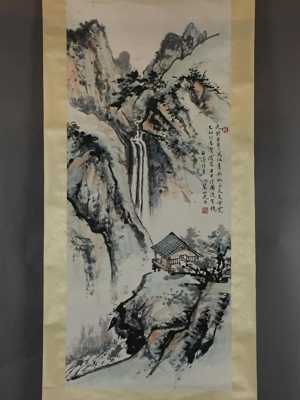 Chinese SCROLL - Xue Huishan - Mountain Landscape.