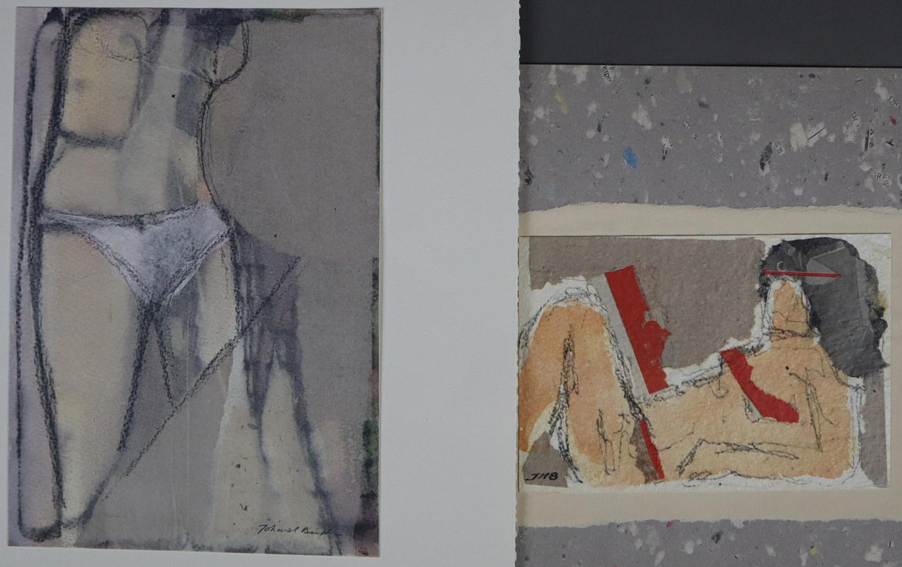 --BENTHIN, JOHAN HELGE. Two sheets "Undressing" and "Censure".