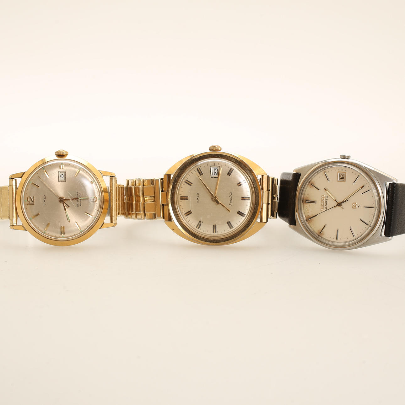 MEN'S WATCH, 3 pieces, Timex automatic, Seiko.