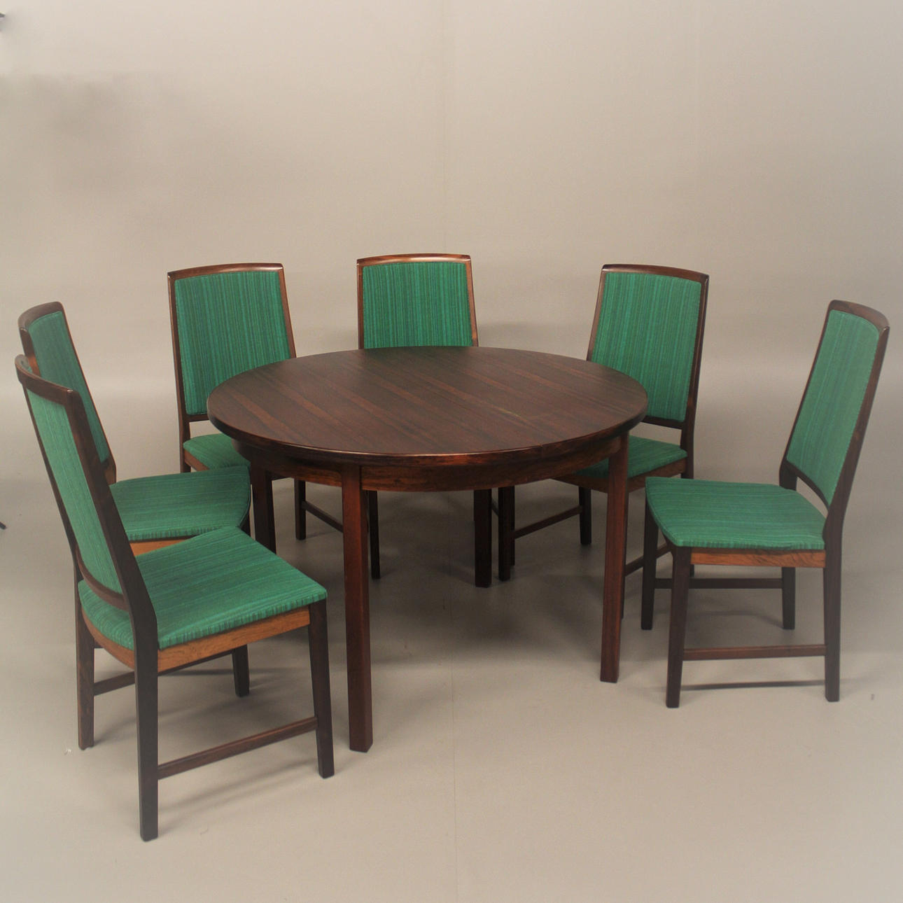 MESA con 6 sillas, jacaranda, mueble Skaraborg, Tibro.