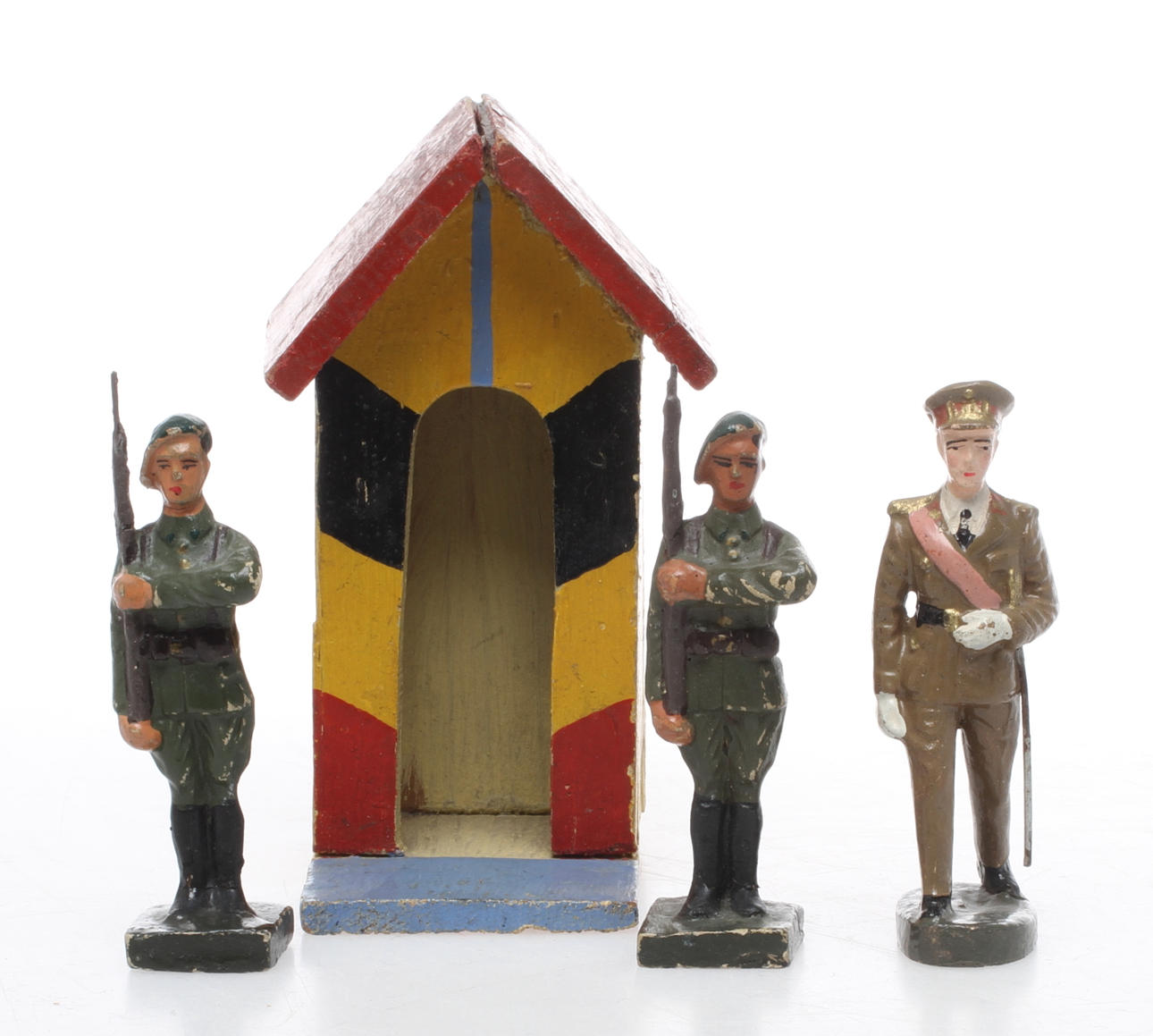 DURSO och GJ, Prins Charles, 2 ardennerjägare och vaktkur, Belgien.