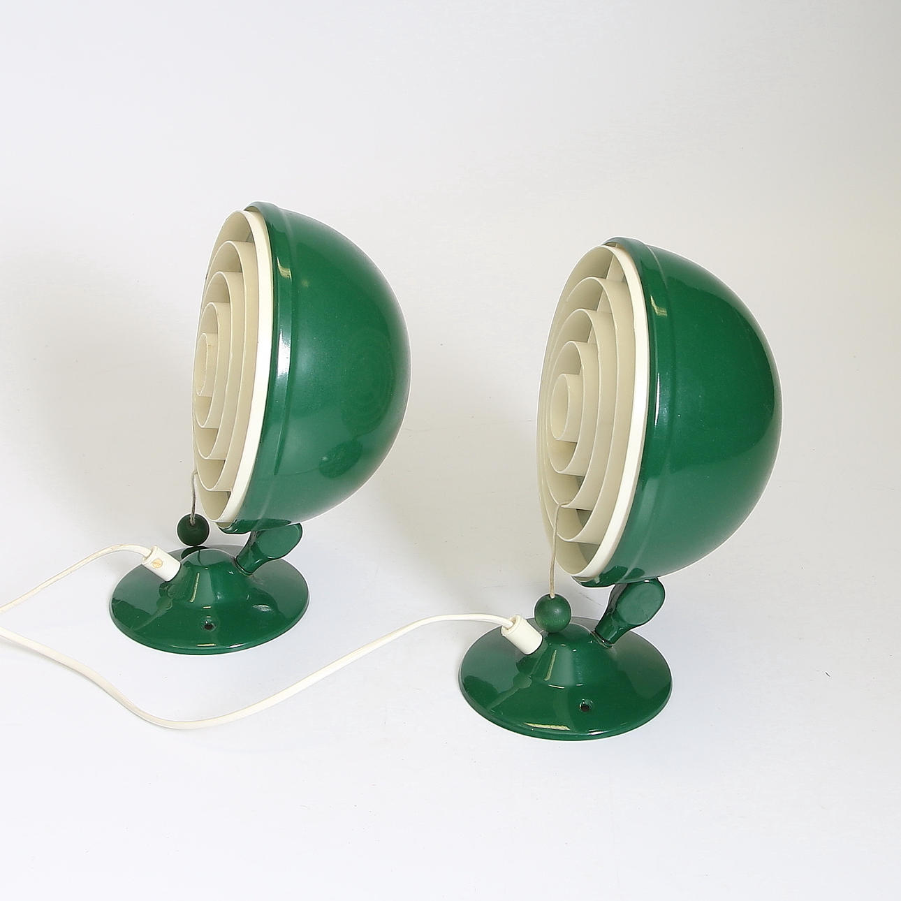 VÄGGLAMPOR, 2 st, plåt, "Elit" Knud Christensen, Danmark. 1970-tal.