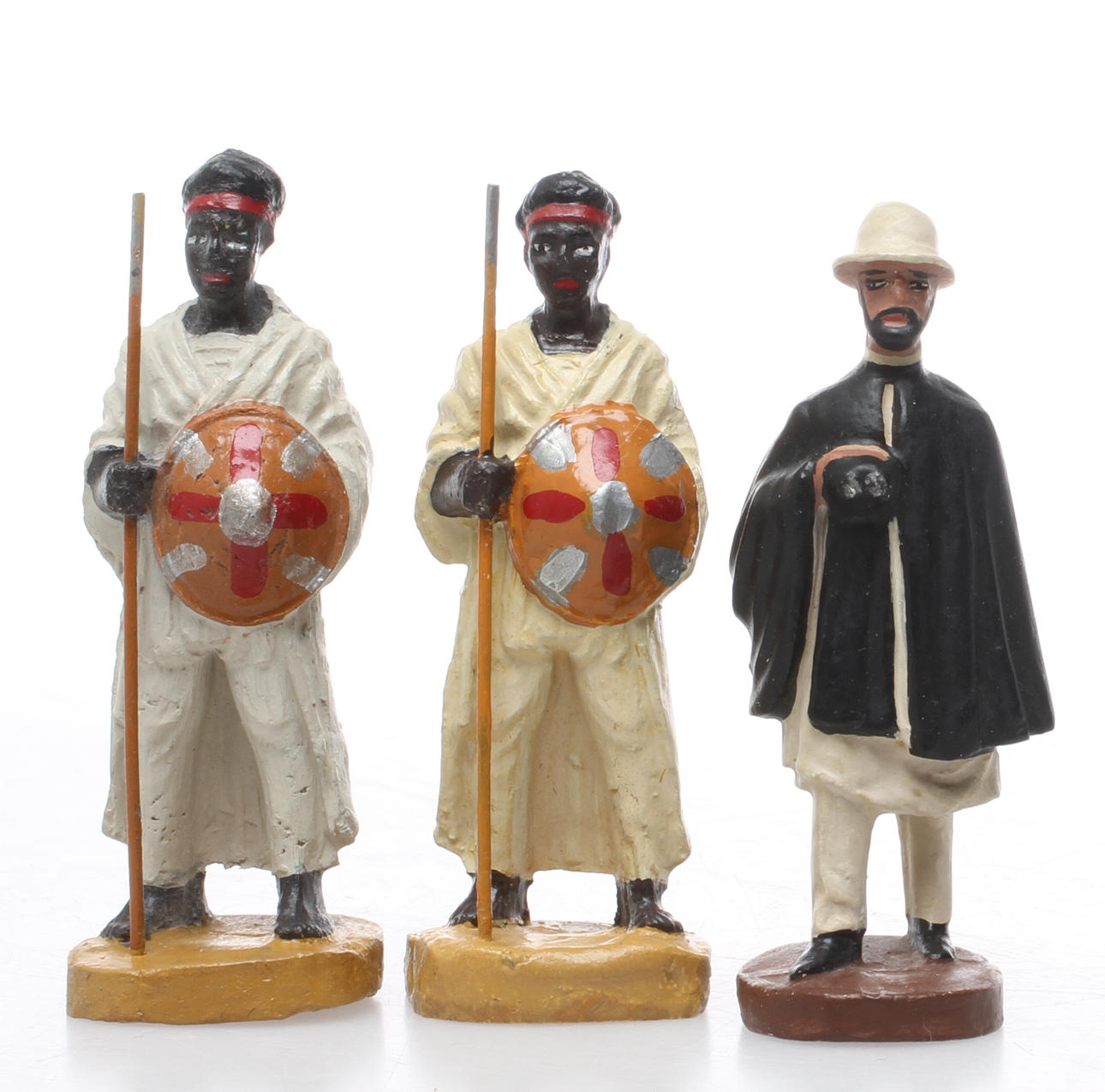 TROMPETTE HAILE SELASSIE med 2 vakter. Belgien.