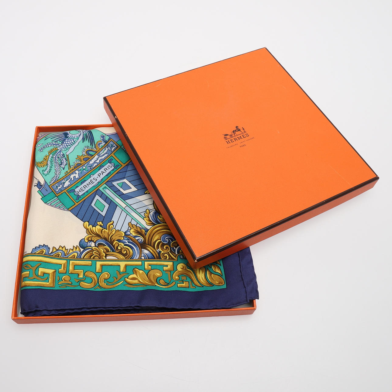 SCARF, HERMÉS, "Jonques et Sampans".